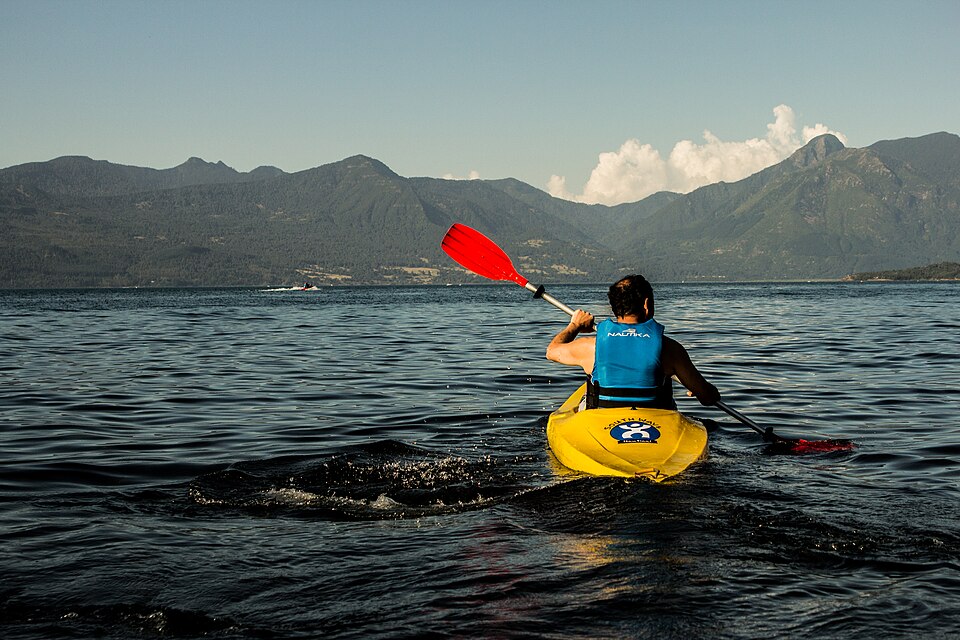 Kayak en aguas del sur